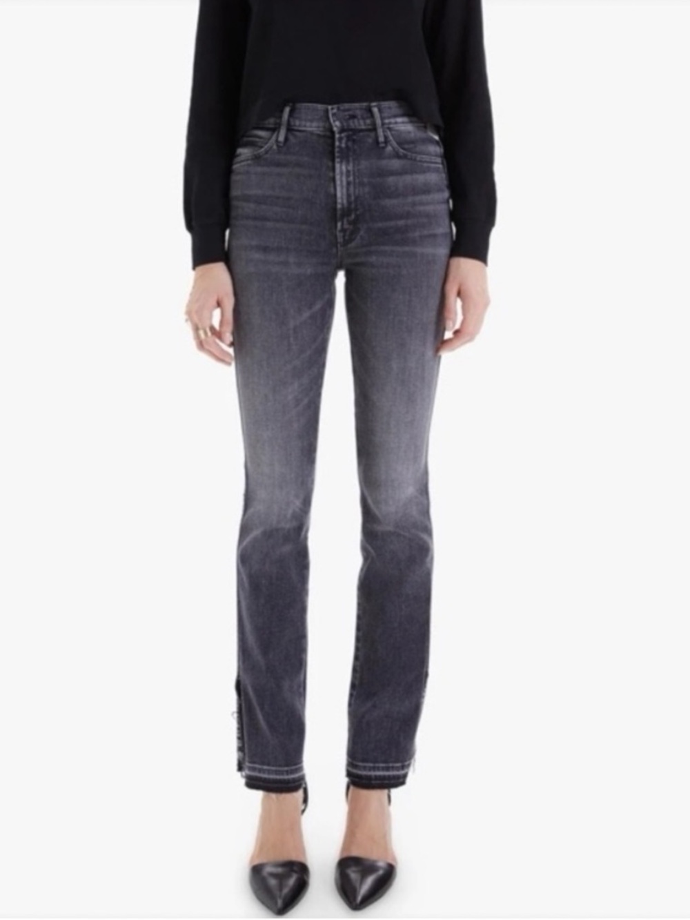 MOTHER Rascal Slit Jeans in Tag You’re It